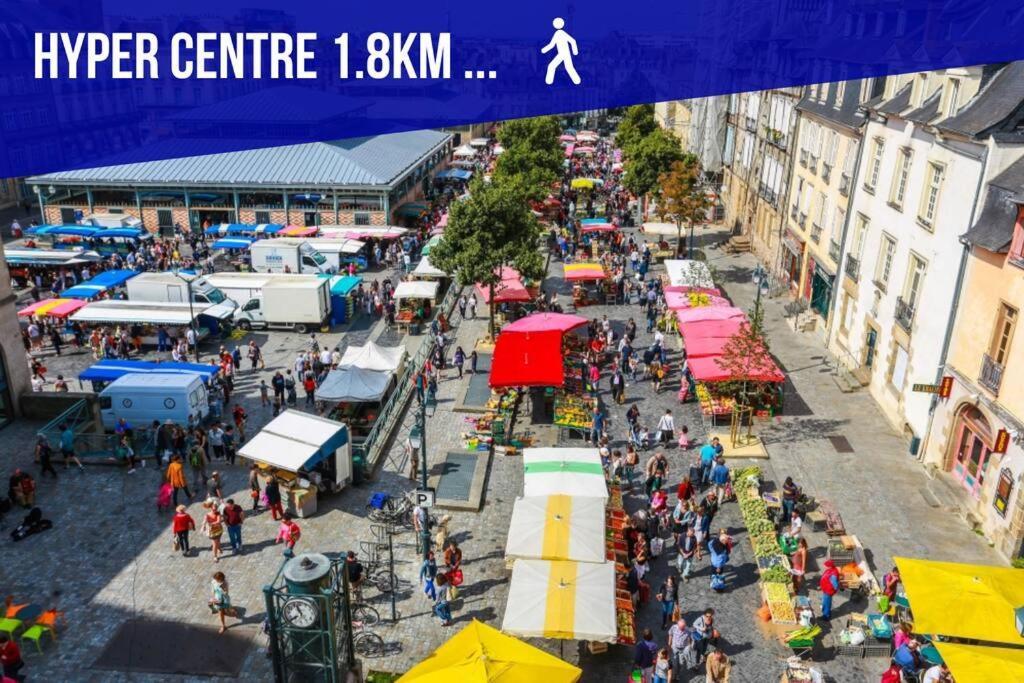 Auteuil • 4 Chambres • Wifi • Metro A 400M Rennes Luaran gambar